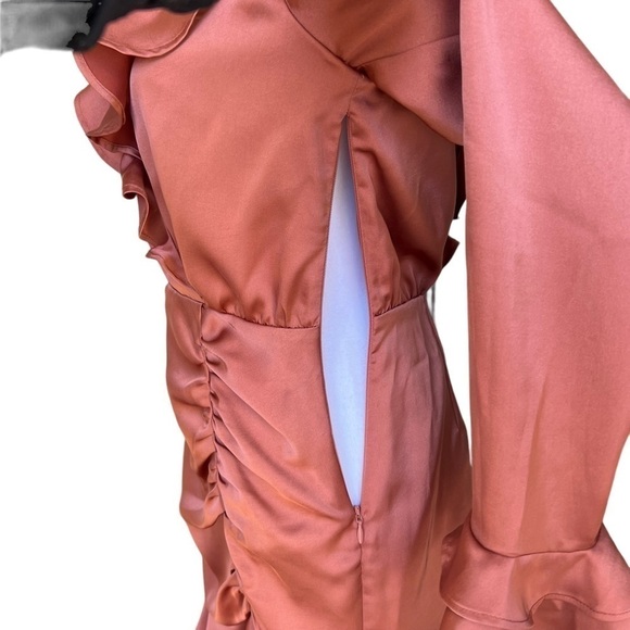 Majorelle x Revolve - Nelly Mini Dress in Terracotta Brown Sz S - Picture 6 of 10
